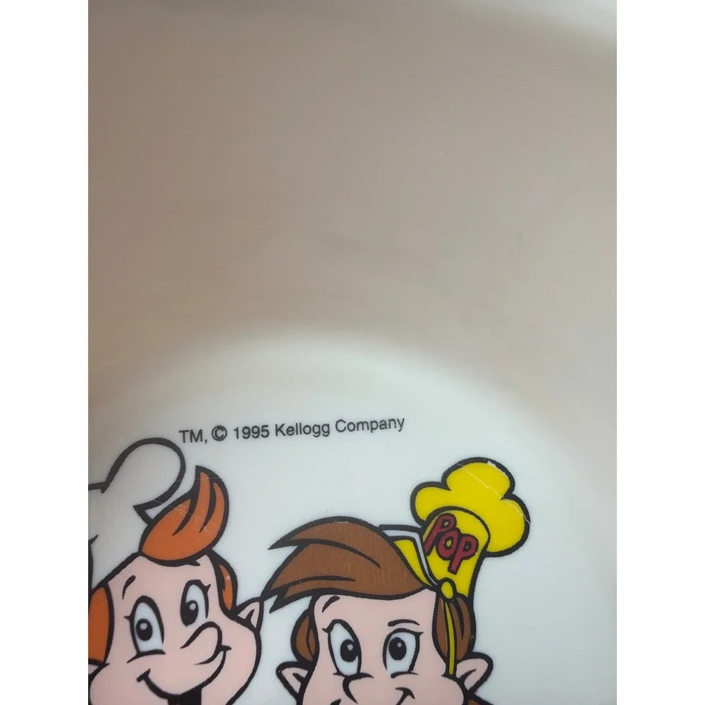 Vintage Kellogg's Snap Crackle Pop Bowl‎ 1995 Cereal Advertising Dish